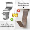 Vinyl Siding Hooks for Outdoor Hanging, 10 Pack, Stainless Steel,