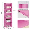 YOUDENOVA Hanging Closet Organizer, 5-Shelf Closet Hanging Storage Shelves, Light