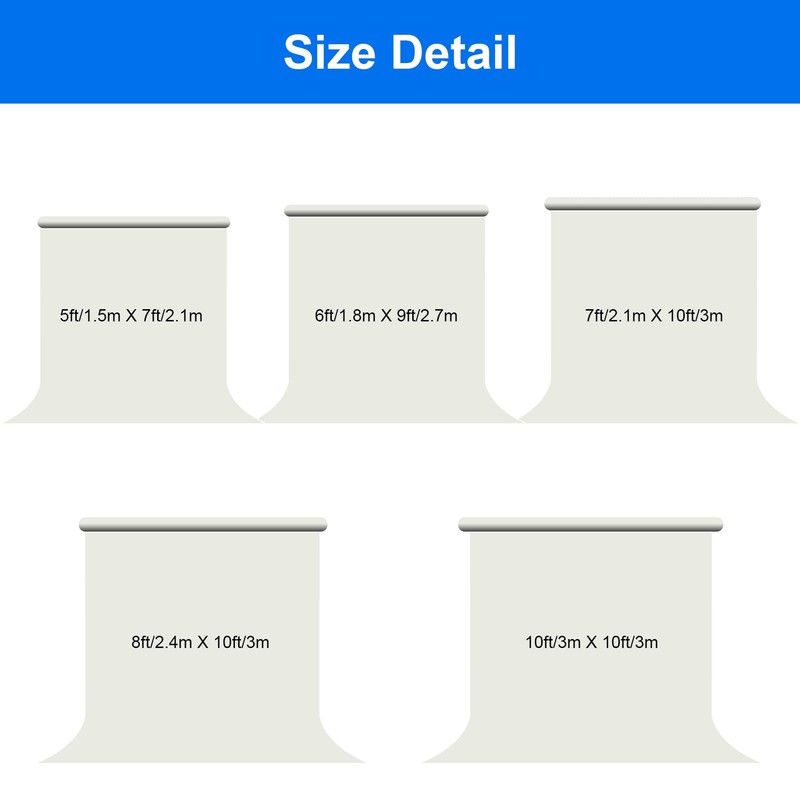 Joccun 7X10FT Black Backdrop Background for Photography,Polyester Backdrop Curtain Background