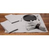 HOMIDATE Cloth Napkins 100% Cotton 18x18 inch,Light Grey, Set of