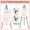 VAIIGO 2Pack Black Easel Stand for Sign & Poster -