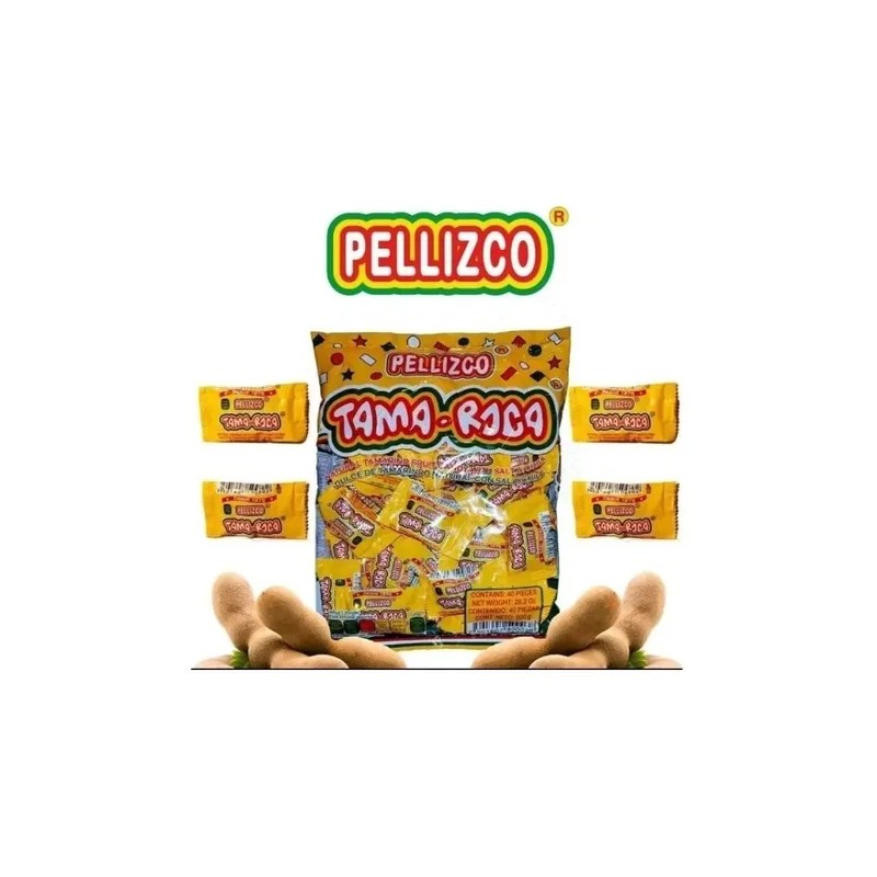 Pellizco Tama-roca Tamarindo Con Chile 40 Piezas