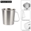 Kitchnexus Measuring Jug Stainless Steel 2 L, Milk Jug Measuring