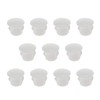 ECSiNG 100PCS Hole Plugs White Plastic 10mm Snap in Locking