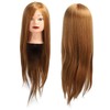 Hairdressing Mannequin Head 85 Percent Real Hair Flexible Multipurpose Hair