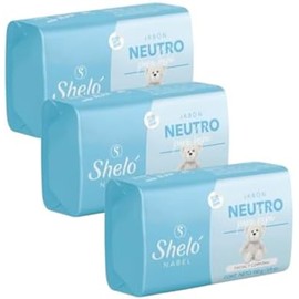 Kit 3 Jabón de Bebé Neutro Facial y Corporal Sheló Nabel