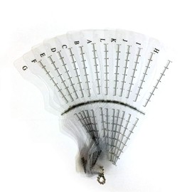 Frackson Eyebrow Grooming Shaping Stencil Beauty Makeup Tools Kit (Transparent) Set of 12 Pcs