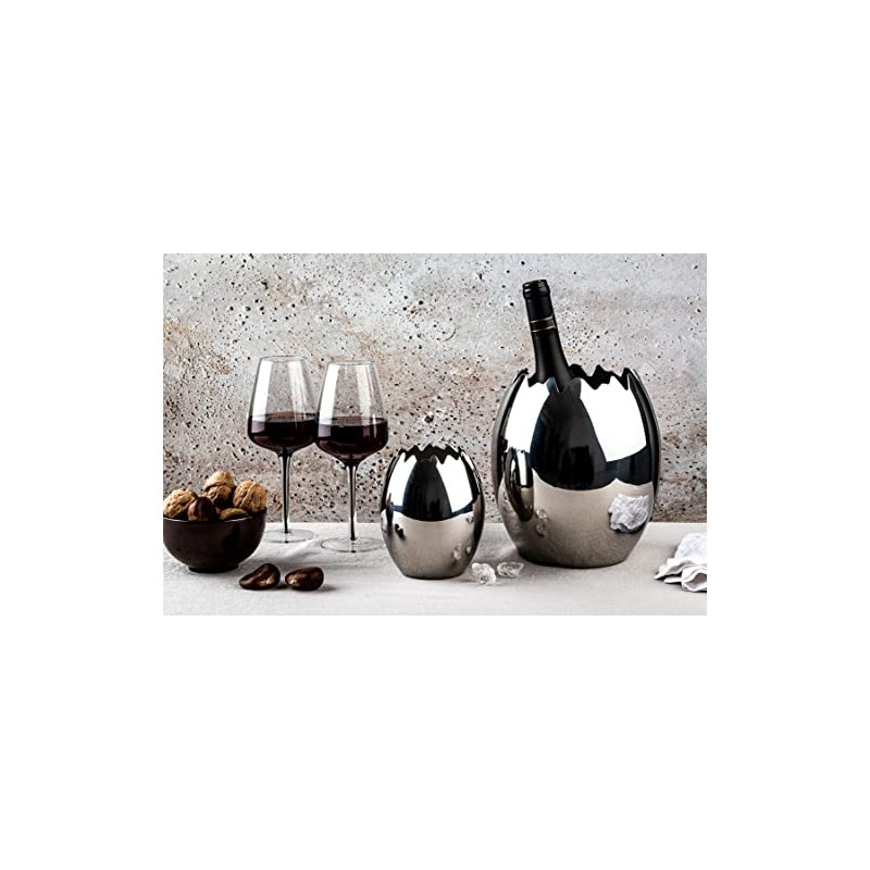 Mepra 230439 Ovetto Ice-Bucket – 13 x 11 cm Steel