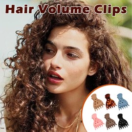 6 Pieces Hair Volume Clips, Plastic Root Lifting Clip in 6 Colors, Root Clip for Curly Hair Volume, Claw Clips, Long Hair Accessories for Women, 2.8x2.0x2.0 Inches