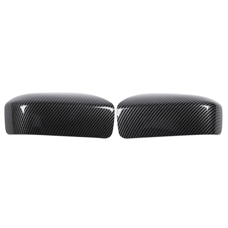 2PCS Side Mirror Cover Left Right Carbon Fiber Pattern 76201