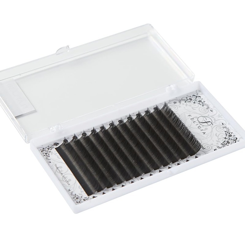 FELICIA Flat Lash Matte Eyelash Extensions Ultra Soft Single Matsueku