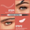 JIAYUTONG 4-Fork Tip Microblading Eyebrow Pen With Brow Gel -
