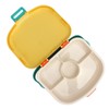 Bento Lunch Box ABS Separate Compartments with Buckle Handle Leakage