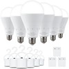 DEBAOBULB 6 Pack Rechargeable Emergency Light Bulbs, Battery Powered Energy