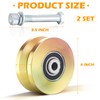 2 Sets 4" V Groove Slide Gate Roller Wheels |