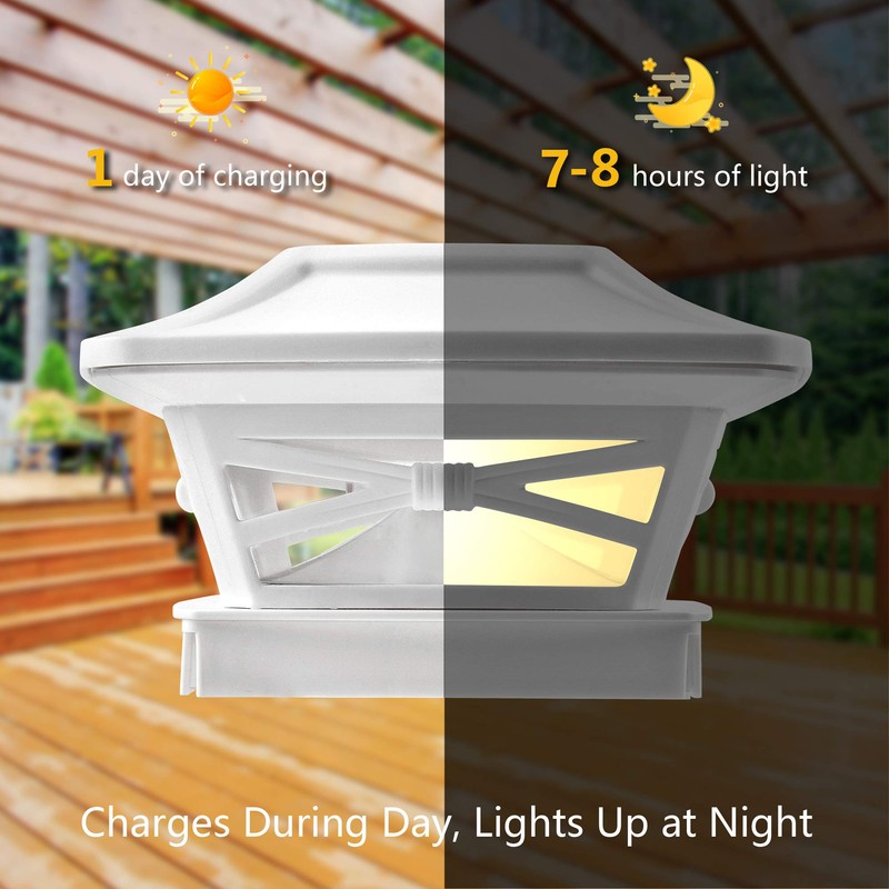 Davinci Lighting Renaissance Solar Outdoor Post Cap Lights - Includes