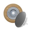 Modern Living Round Wireless Doorbell in Honey and Brushed Nickel