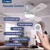 Amico Ceiling Fans with Lights, 42 inch Low Profile Ceiling