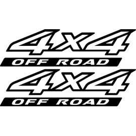 4x4 Bedside Decals (Matte Black) - 2003 to 2014 Fits Nissan Trucks