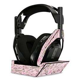 MightySkins Carbon Fiber Skin Compatible with Astro A50 Wireless Headphones + Base Station (Gen 4) - Conceal Pink | Protective, Durable Textured Carbon Fiber Finish | Easy to Apply | Made in The USA