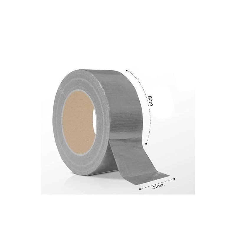 4All Duct Tape 48mmx50m (Silver, Pack of 3)
