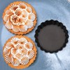Hinapan Pack of 6 Tart Mould with Lifting Base, 3