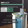 JOYMOOP Mop and Bucket with Wringer Set, White Flat Squeeze