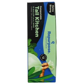 Repurpose, Compostable Kitchen Trash Bag, 12 Count