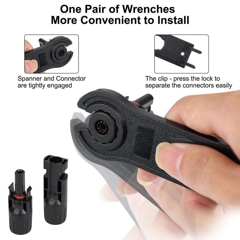 DYVIAHOME MC4 Solar Connectors, 6 Pairs Solar Panel Connectors, IP67
