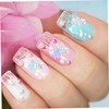 BIUDECO 30pcs Nail Charms Pearl Star Nail Gems Manicure Art