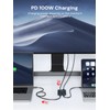 Dockteck USB C Switch, Bi-Directional Switcher 1 in 2 Out/2