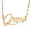 HUAN XUN Gold Color Plated Pendant Elegance Lady Name Necklace,