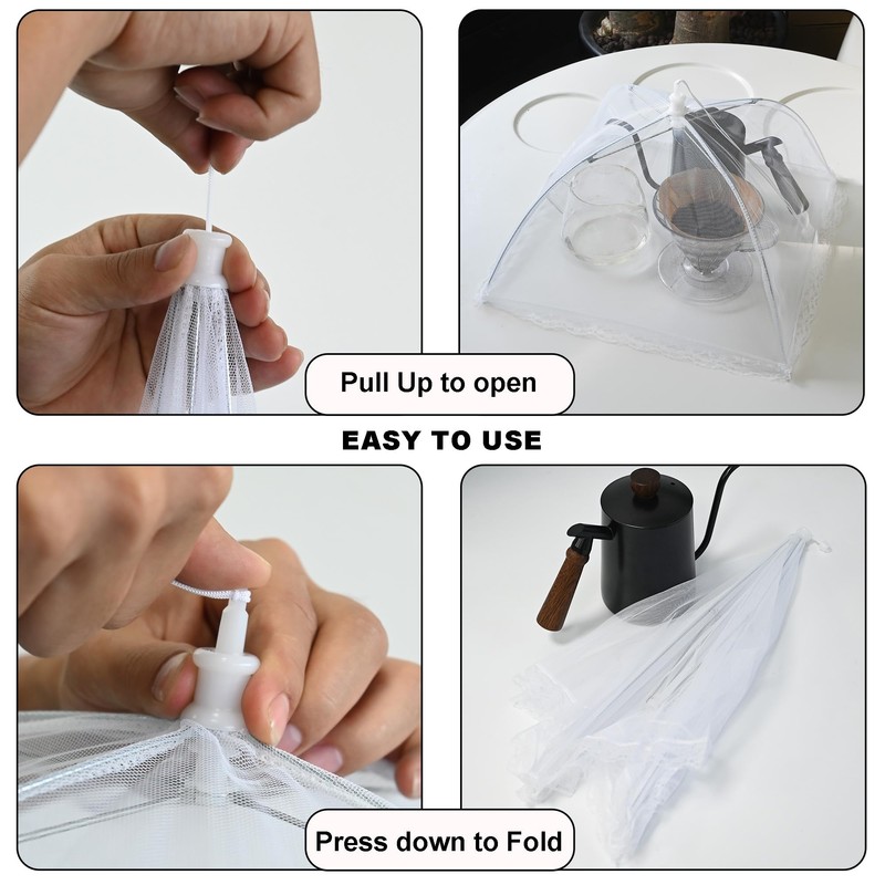 Food Mesh Covers, Large and Tall Food Covers, Pop Up