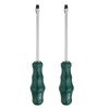 sourcing map 2pcs SL6 Flat Head Screwdriver 8.9" Magnetic Slotted