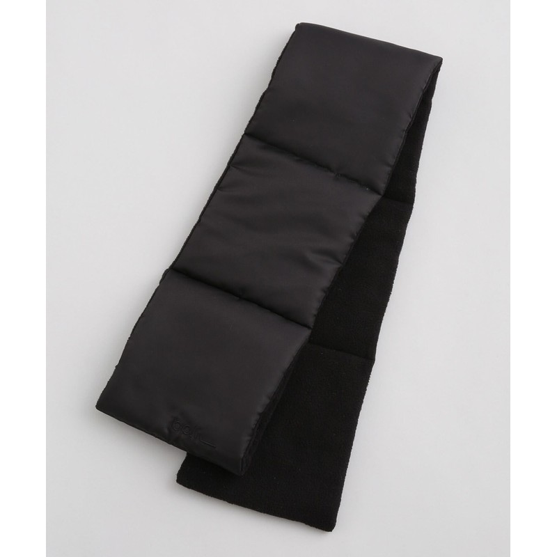 Nano Universe Quilted Muffler with Padded, Black