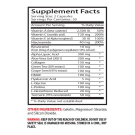 LIFE NUTRITION Supreme Skincare - ANTI-WRINKLE COMPLEX - Skin Refinement Formula - 2 Bottles 12