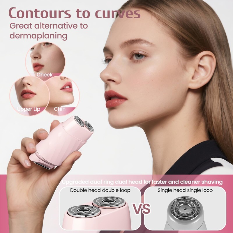 4-in-1 Electric Razor Bikini Trimmer & Facial Hair Remover for