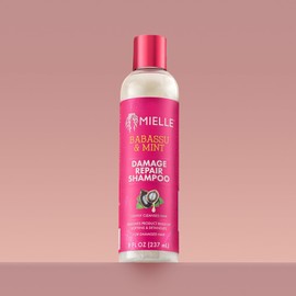 Mielle Organics Babassu & Mint Damage Repair Hair Shampoo - Hydrating Shampoo & Scalp Build-Up Remover - Gently Cleanses & Preps for Repair (8 fl oz)