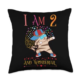 2nd Birthday Gifts for Daughter Kids Toddlers Her 2 Year Old Throw Pillow