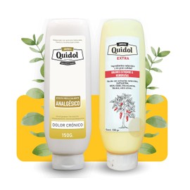 Kit Quidol + Quidol Extra - Pomadas para Dolor Intenso, Neuropatías, Artritis y Más - Tratamiento para Dolor Crónico, Molestias Musculares, Ciática, Rodillas, Hombros, Neuropatía Diabética, Herpes y Fibromialgia.