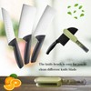 Dokpod Knife Blade Brush with Long Handle and Lid Integrate