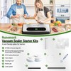 Vacuum Sealer for Food, with Bag Roll +2Pack Jar vacuum