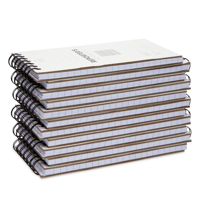 Juvale Reporters Notebook Pack - Top-Bound Notebook & Steno Pad