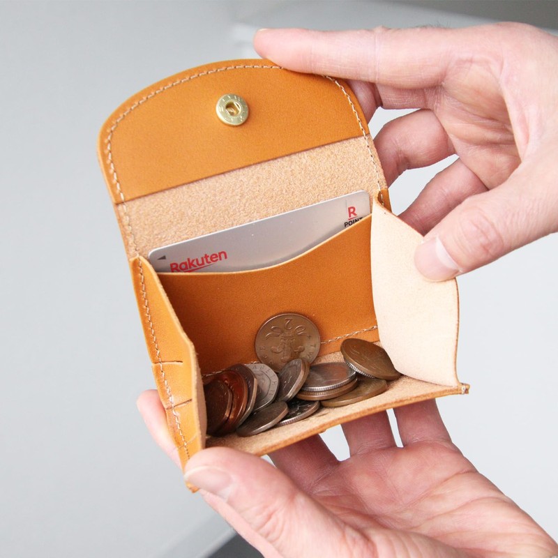 Polcolosso Teardrop Coin Case, Original Tochigi Leather, Made in Japan,