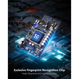 Framed Sliding Glass Door Lock,Perfiware LG2375 Smart Sliding Door Locks Fingerprint Keypad Pin Screen,Keyless Entry for Sliding Glass/Wooden Door,Office,Hotel,Apt,Patio,Barn,Front Door