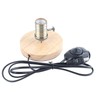 E26/E27 Table Lamp Holder Household Retro Wooden Lamp Base with