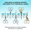 Cre8tion Stainless Steel Nail Scissors, Precision S03 Design with Sharp,
