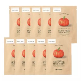 Skin Food 스킨푸드 호박 수비드 마스크 시트 18g 10매 Skinfood Pumpkin Sous Vide Mask Sheet 18g 10 Sheets