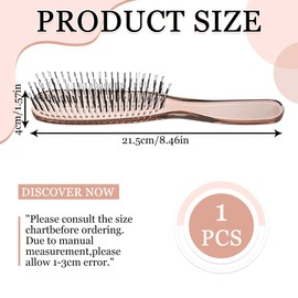 Detangler Haarbürste, Haarbürste zum Entwirren von Haarbruch, entwirrt alle Haartypen, Entwirrungsbürste mit weichen Borsten