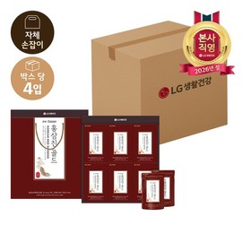 LG Household & Health Care Lunar New Year Food Gift Set ReTune Red Ginseng Jin Gold 50ml x 24 packets x 4 (1 BOX) / LG생활건강 설식품선물세트 리튠 홍삼진 골드 50mlx24포 x 4개 (1BOX)